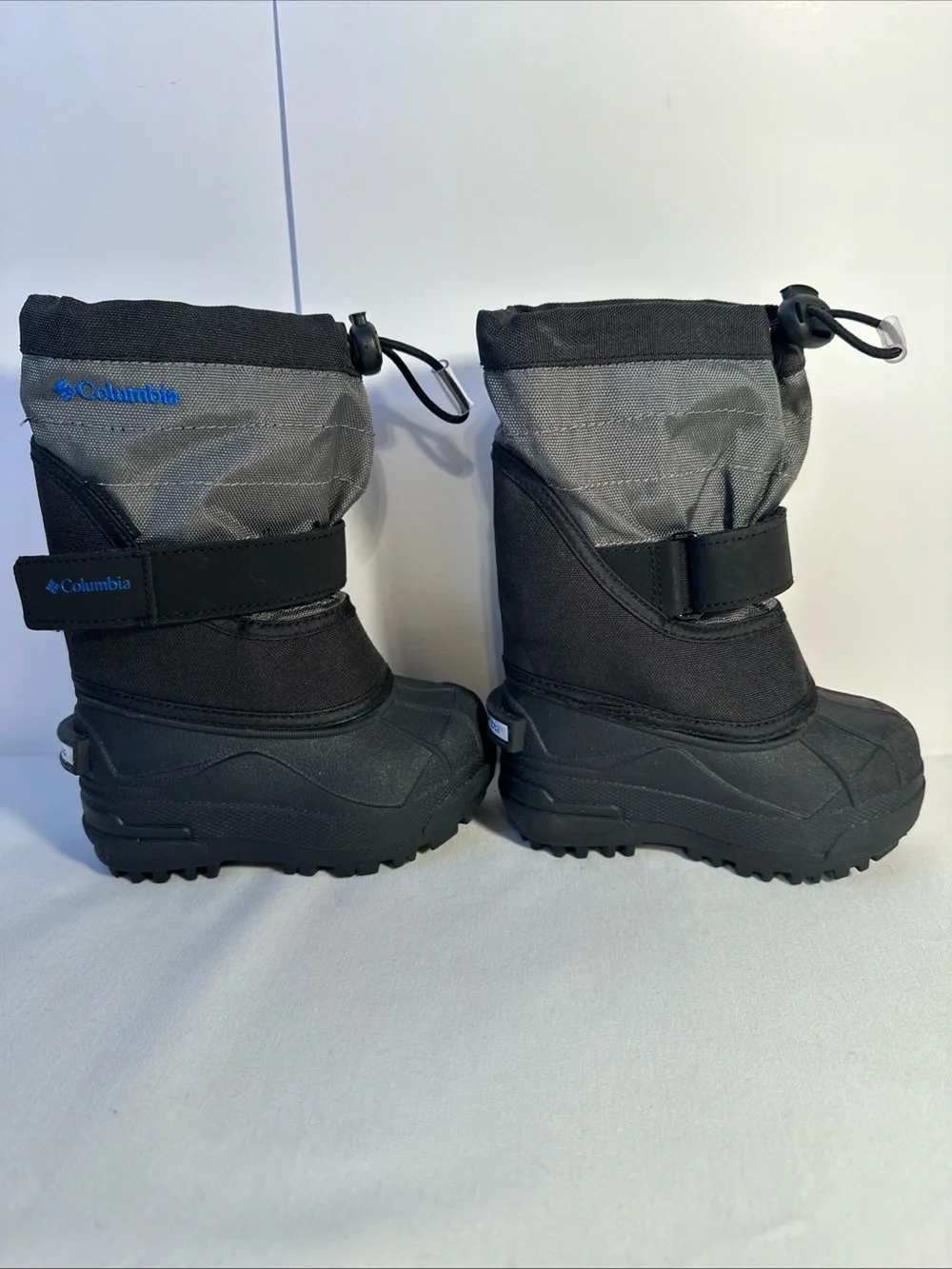 Columbia Kids Black and Gray Snow Boots